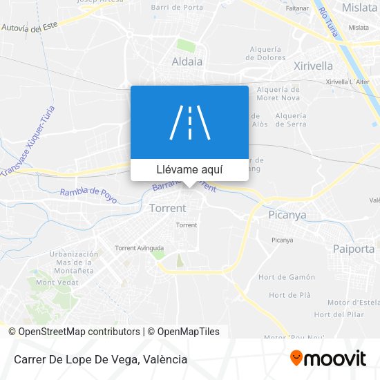 Mapa Carrer De Lope De Vega