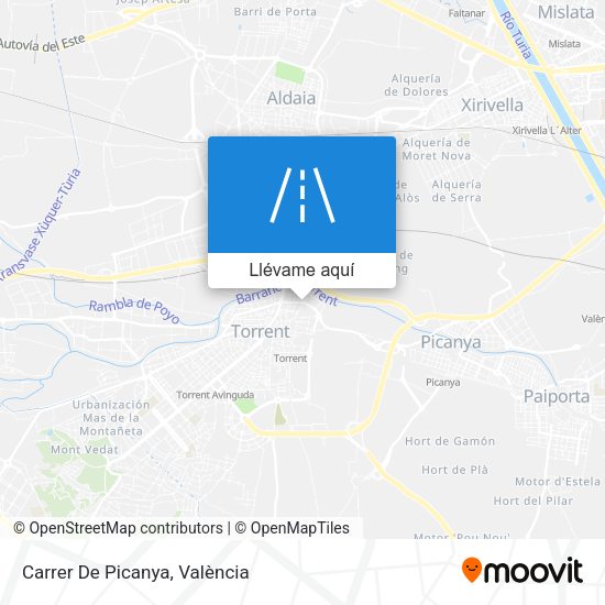 Mapa Carrer De Picanya