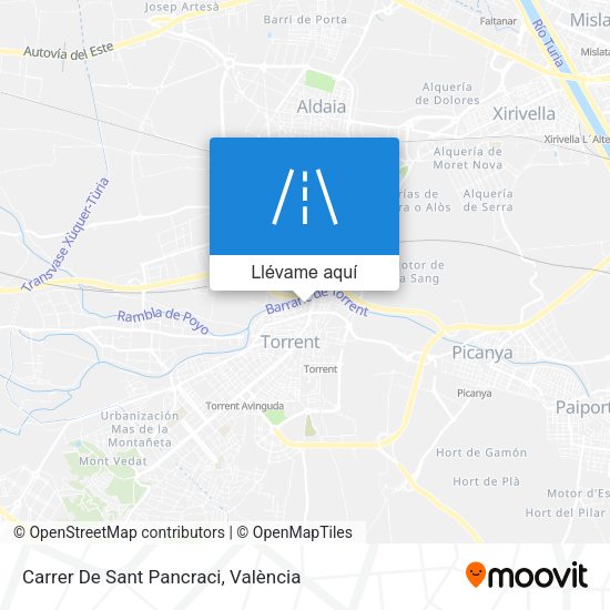 Mapa Carrer De Sant Pancraci