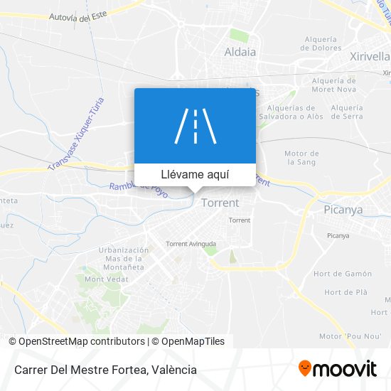 Mapa Carrer Del Mestre Fortea