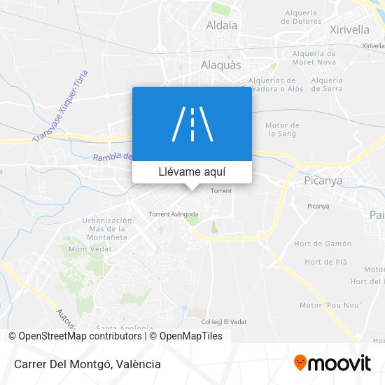 Mapa Carrer Del Montgó