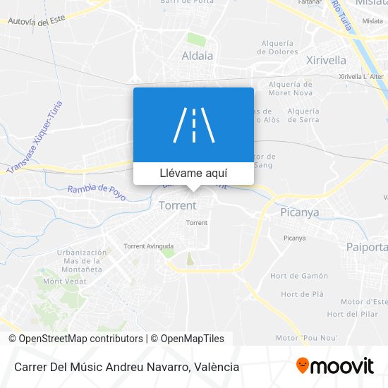 Mapa Carrer Del Músic Andreu Navarro