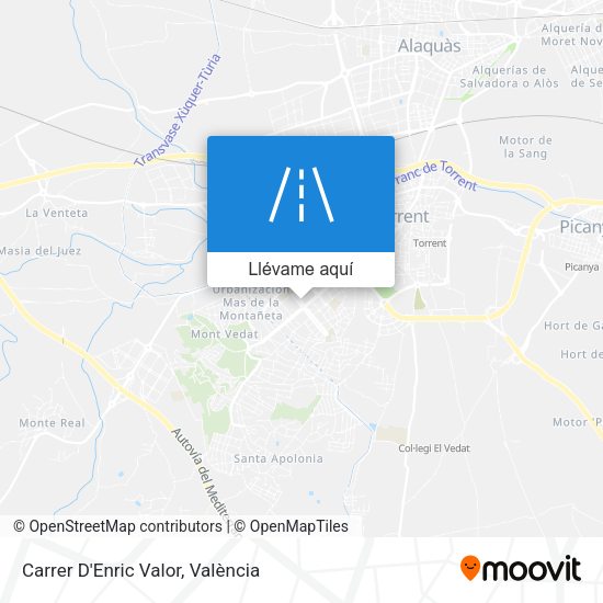 Mapa Carrer D'Enric Valor