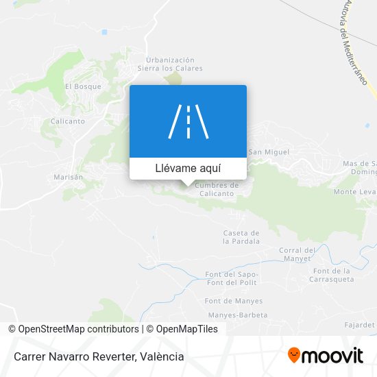 Mapa Carrer Navarro Reverter