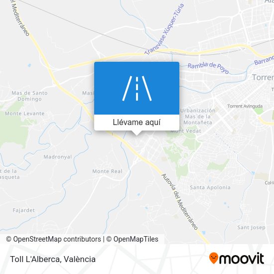 Mapa Toll L'Alberca