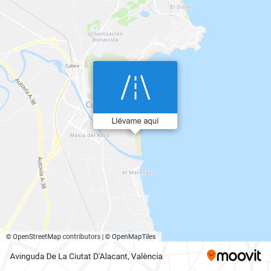 Mapa Avinguda De La Ciutat D'Alacant