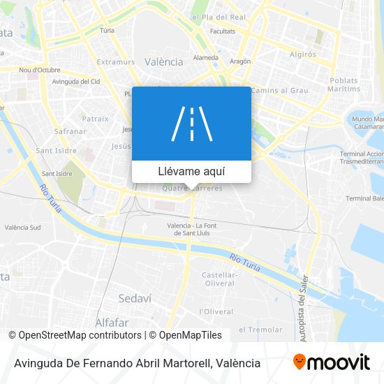 Mapa Avinguda De Fernando Abril Martorell