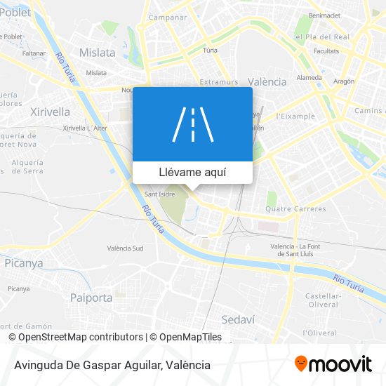Mapa Avinguda De Gaspar Aguilar