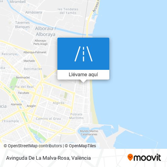 Mapa Avinguda De La Malva-Rosa