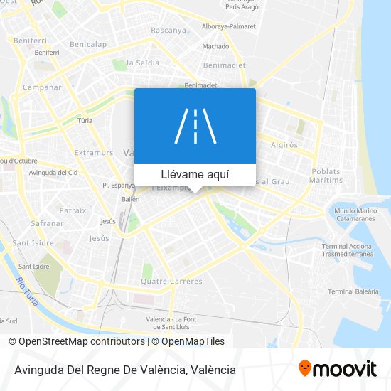 Mapa Avinguda Del Regne De València