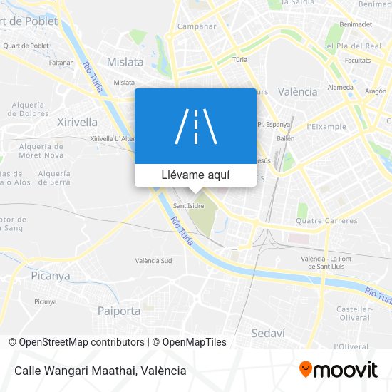 Mapa Calle Wangari Maathai