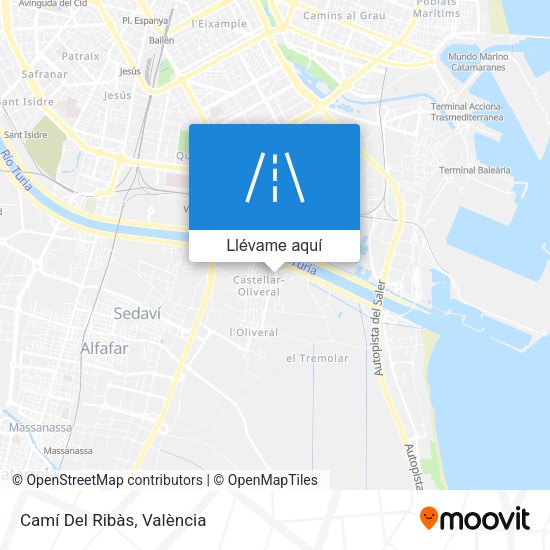 Mapa Camí Del Ribàs