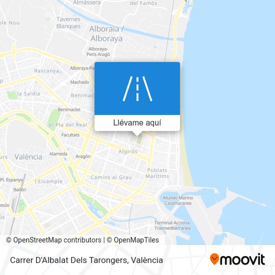 Mapa Carrer D'Albalat Dels Tarongers