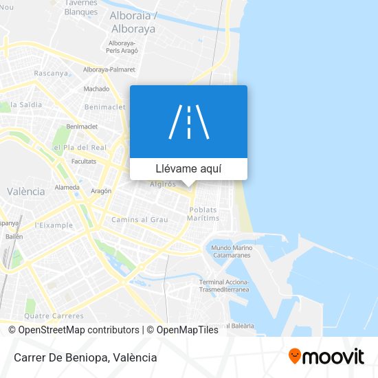 Mapa Carrer De Beniopa