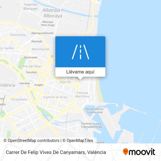 Mapa Carrer De Felip Vives De Canyamars