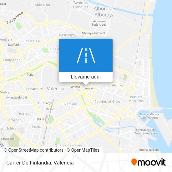 Mapa Carrer De Finlàndia