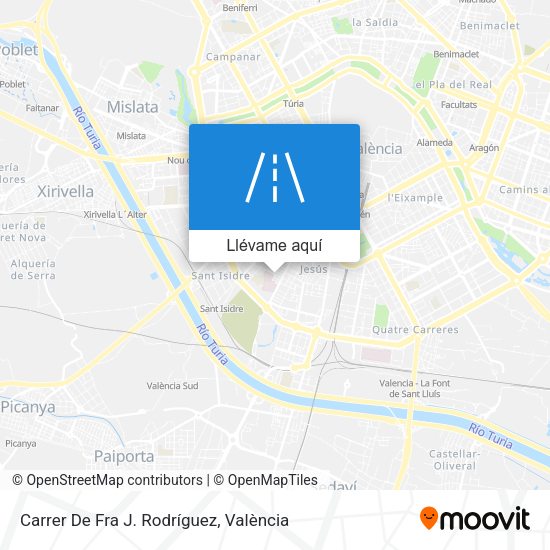Mapa Carrer De Fra J. Rodríguez