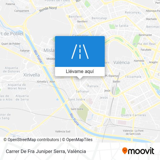 Mapa Carrer De Fra Juníper Serra