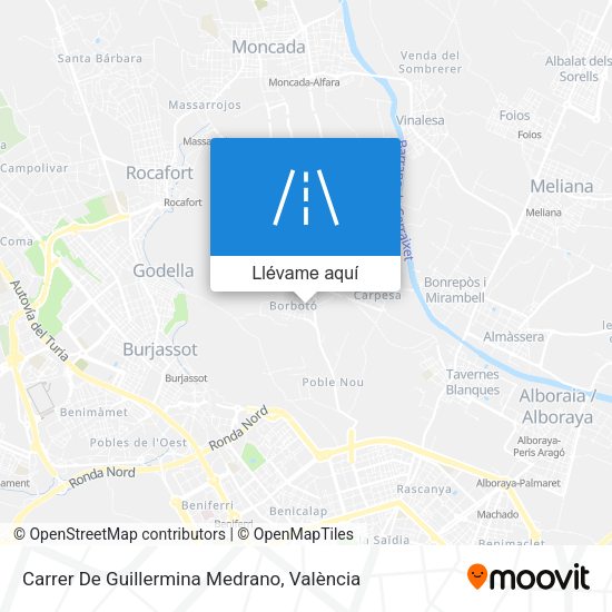 Mapa Carrer De Guillermina Medrano