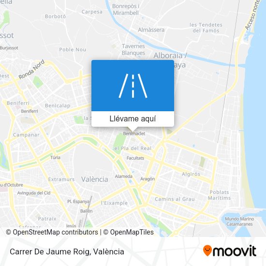 Mapa Carrer De Jaume Roig