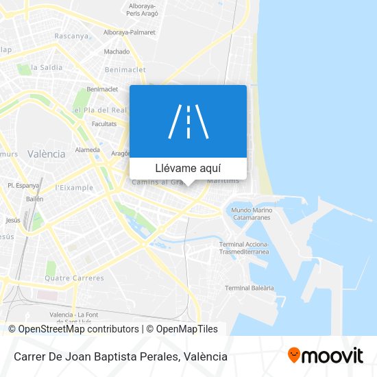 Mapa Carrer De Joan Baptista Perales