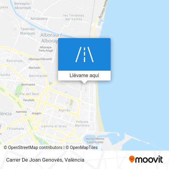 Mapa Carrer De Joan Genovés