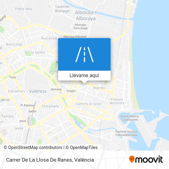 Mapa Carrer De La Llosa De Ranes