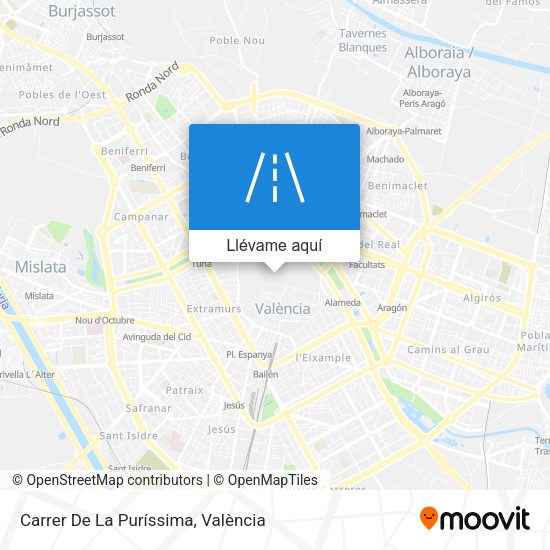 Mapa Carrer De La Puríssima