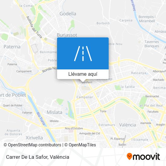 Mapa Carrer De La Safor