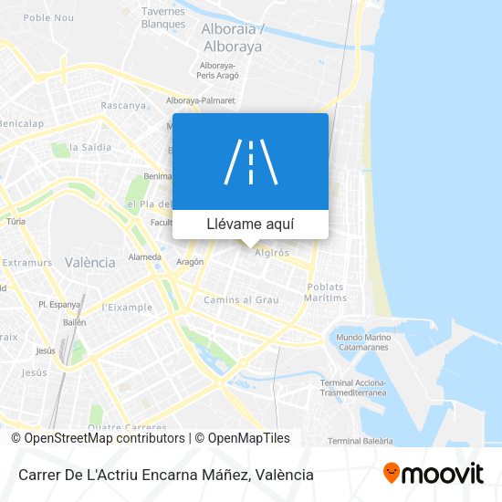 Mapa Carrer De L'Actriu Encarna Máñez