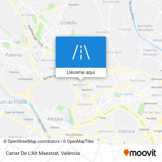 Mapa Carrer De L'Alt Maestrat