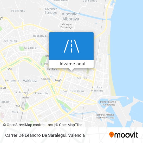 Mapa Carrer De Leandro De Saralegui