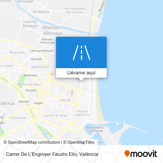 Mapa Carrer De L'Enginyer Fausto Elío