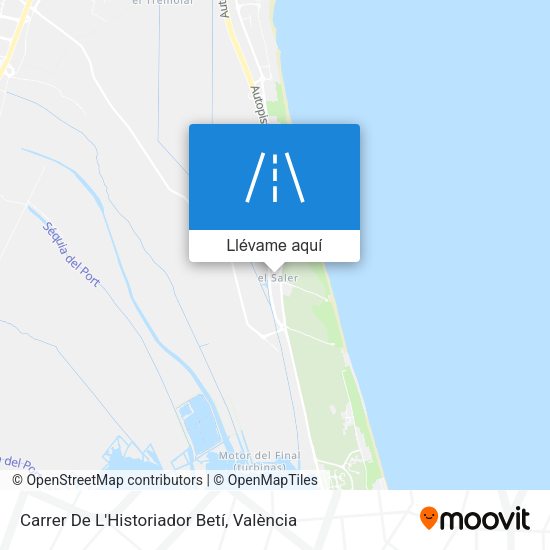 Mapa Carrer De L'Historiador Betí
