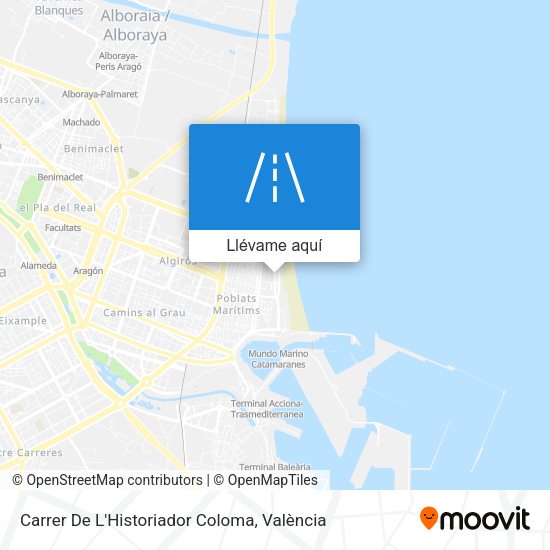 Mapa Carrer De L'Historiador Coloma
