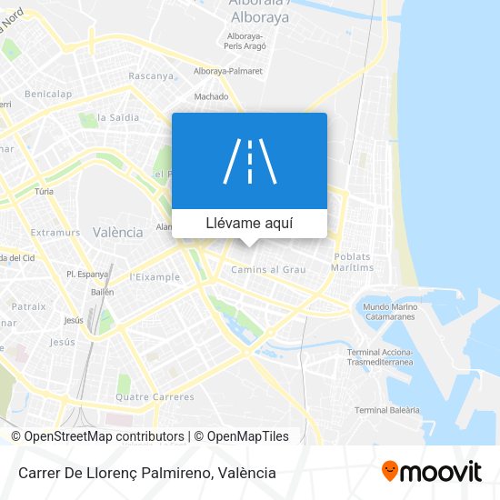 Mapa Carrer De Llorenç Palmireno