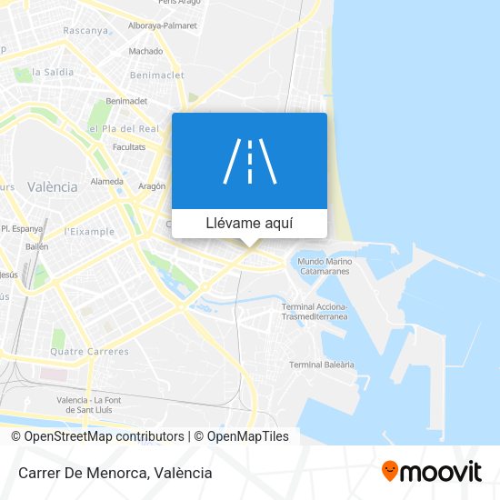 Mapa Carrer De Menorca
