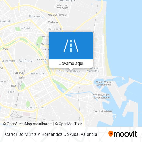 Mapa Carrer De Muñiz Y Hernández De Alba