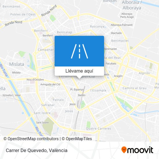 Mapa Carrer De Quevedo