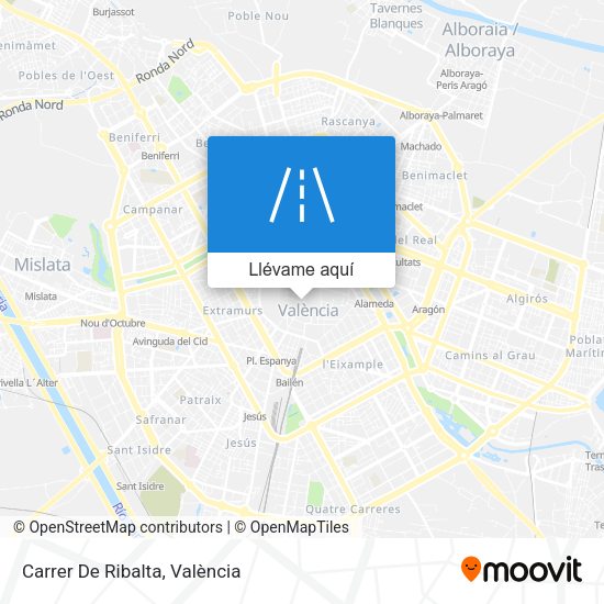 Mapa Carrer De Ribalta