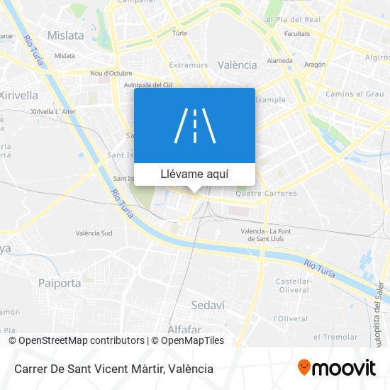 Mapa Carrer De Sant Vicent Màrtir