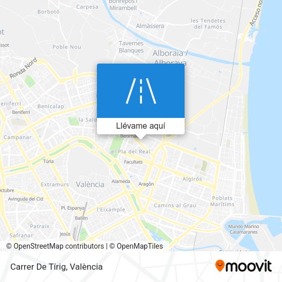 Mapa Carrer De Tírig
