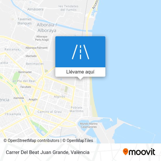 Mapa Carrer Del Beat Juan Grande