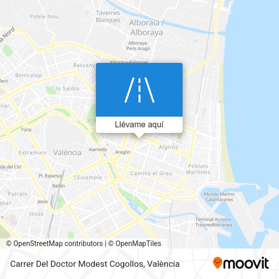 Mapa Carrer Del Doctor Modest Cogollos