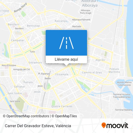 Mapa Carrer Del Gravador Esteve