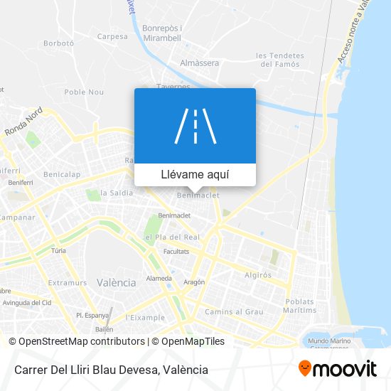 Mapa Carrer Del Lliri Blau Devesa