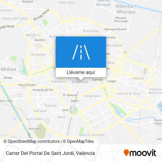 Mapa Carrer Del Portal De Sant Jordi