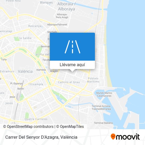 Mapa Carrer Del Senyor D'Azagra