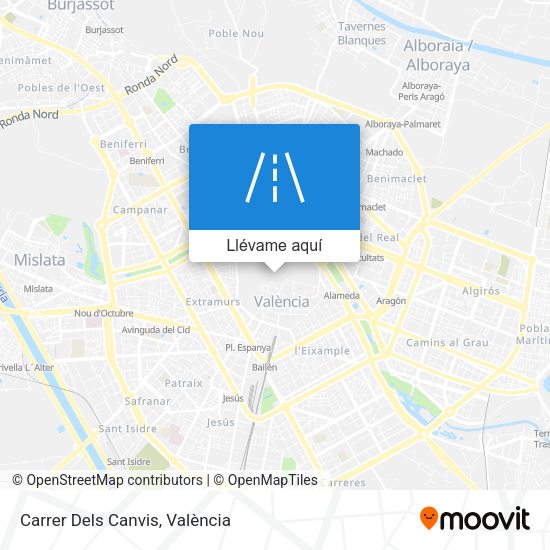 Mapa Carrer Dels Canvis