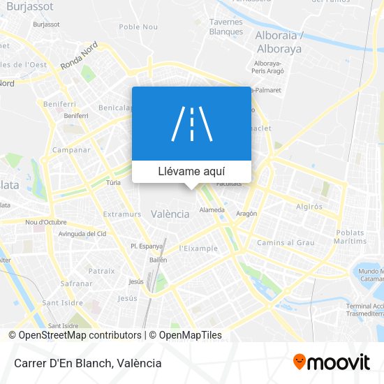 Mapa Carrer D'En Blanch